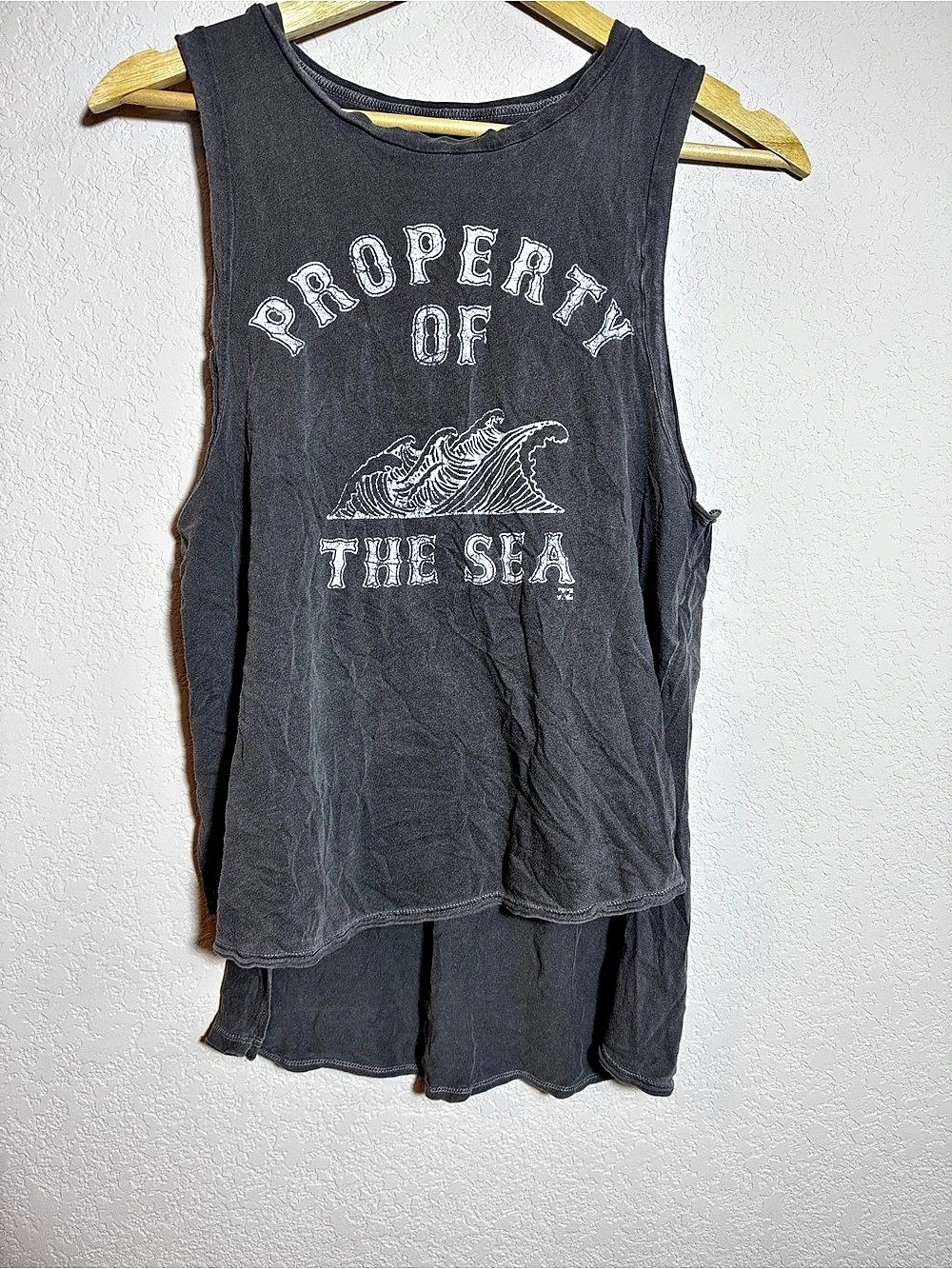 Billabong Property of the Sea Side Slit Tank Top Black XS